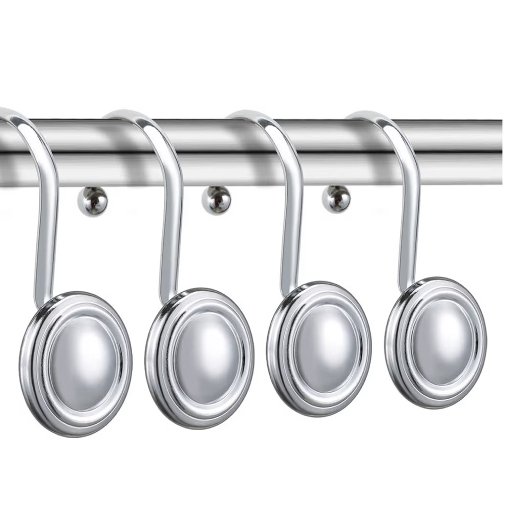 ❗️Macy’s Set of 12 Elegant Silver Shower Curtain Hooks